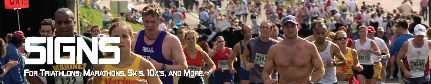 Race signs by Archer Marketing