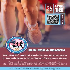 Patriot's Day Road Race to benefit Boys and Girls Club of Southern Maine